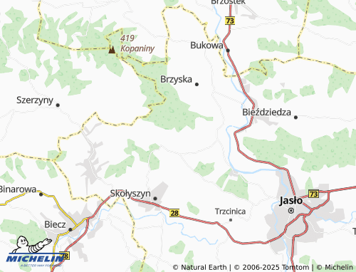 MICHELIN Lipnica Górna map - ViaMichelin