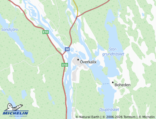 Mappa MICHELIN Överkalix - ViaMichelin