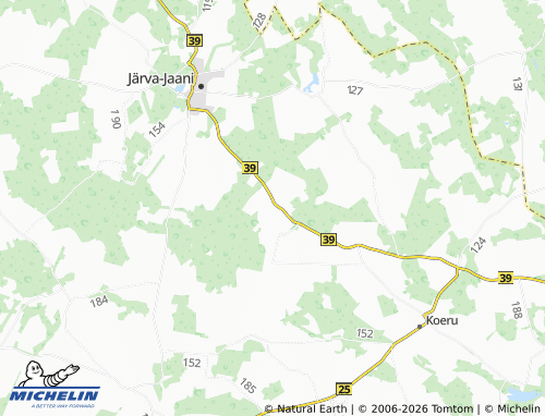 MICHELIN Kuusna map - ViaMichelin
