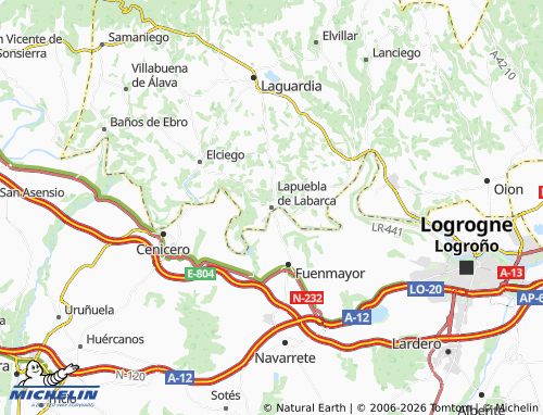 Carte MICHELIN Lapuebla de Labarca - ViaMichelin