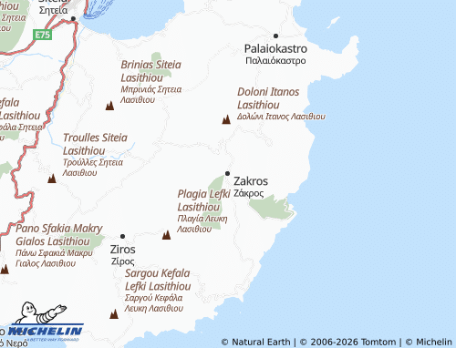 MICHELIN Zakros map - ViaMichelin