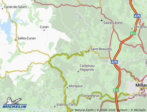 Mapa MICHELIN Estalane - ViaMichelin