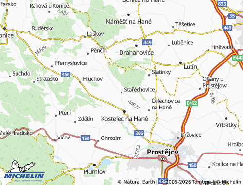 Mappa MICHELIN Stařechovice - ViaMichelin