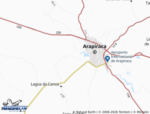 Mapa MICHELIN Pau Ferro - ViaMichelin