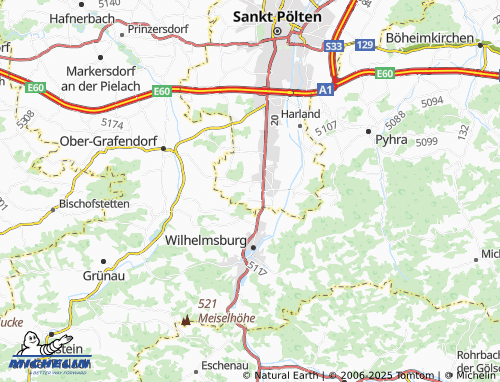 MICHELIN-Landkarte Steinfeld - ViaMichelin