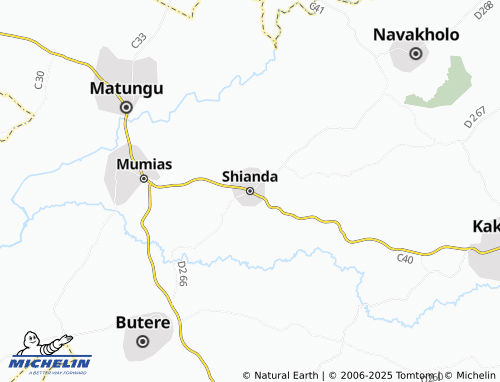 MICHELIN Shianda map - ViaMichelin