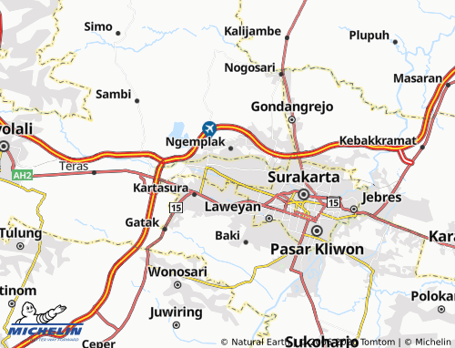 MICHELIN Colomadu map - ViaMichelin