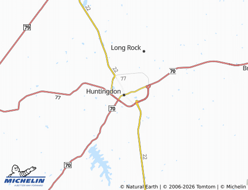 Mapa MICHELIN Huntingdon - ViaMichelin