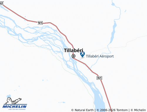 Kaart MICHELIN Tillabéri - ViaMichelin