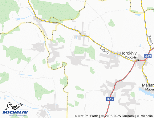 MICHELIN-Landkarte Pechykhvosty - ViaMichelin