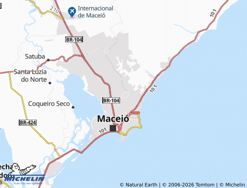 MICHELIN Barro Duro map - ViaMichelin