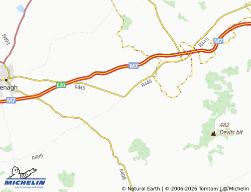 Mapa MICHELIN Toomevara - ViaMichelin