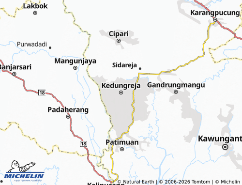 MICHELIN Kedungreja map - ViaMichelin