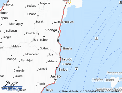 MICHELIN Simala map - ViaMichelin