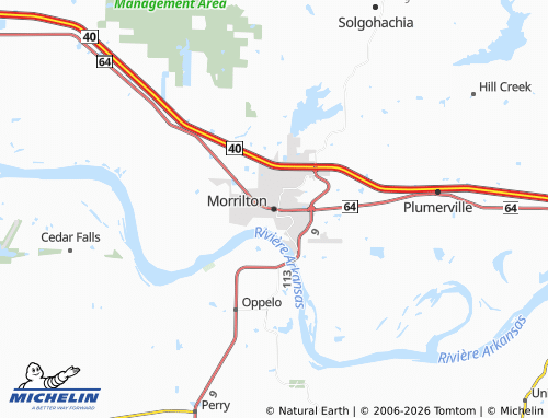 Carte MICHELIN Morrilton - ViaMichelin
