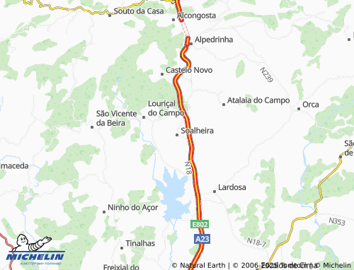 MICHELIN Soalheira map - ViaMichelin