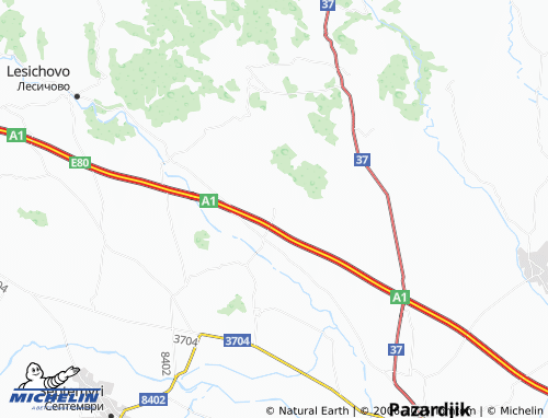 MICHELIN Shtarkovo map - ViaMichelin