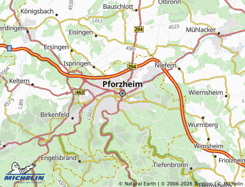 MICHELIN Pforzheim map - ViaMichelin