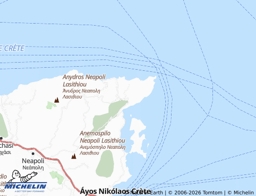 MICHELIN Vrouchas map - ViaMichelin