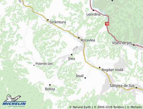 Mappa MICHELIN Șieu - ViaMichelin