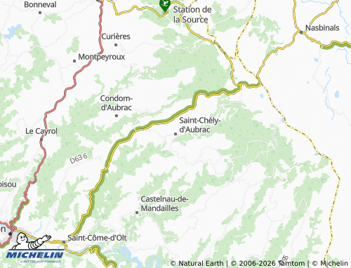 MICHELIN Saint-Chély-d'Aubrac map - ViaMichelin