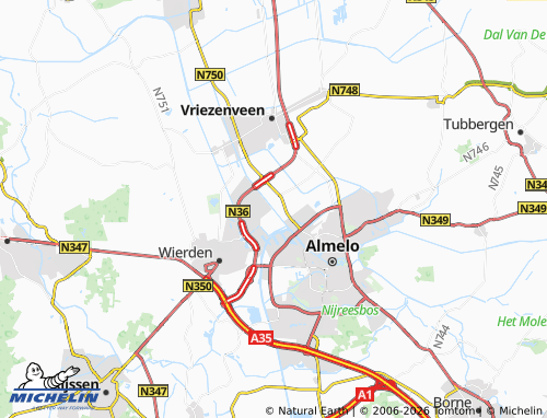MICHELIN Aadorp map - ViaMichelin