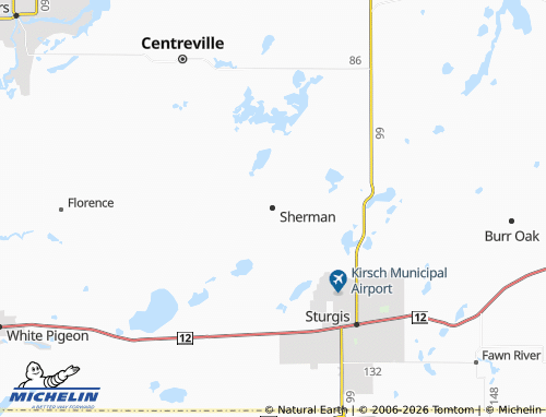 Mapa MICHELIN Sherman - ViaMichelin