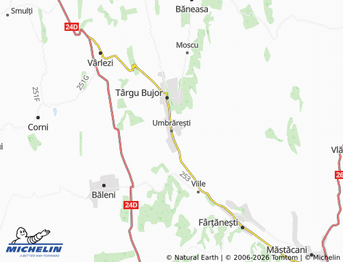 MICHELIN Umbrărești map - ViaMichelin