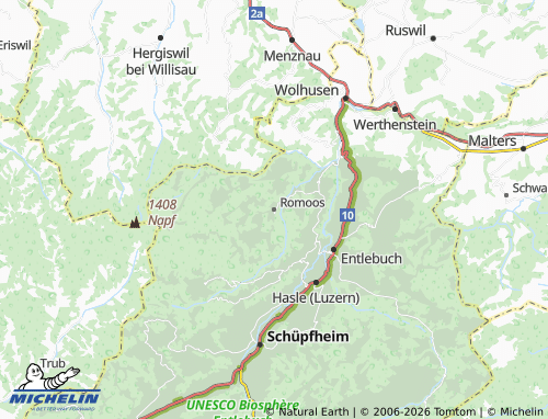 Mapa MICHELIN Romoos - ViaMichelin