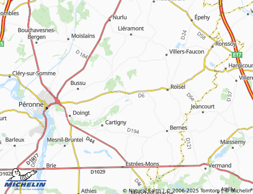 MICHELIN Tincourt-Boucly map - ViaMichelin