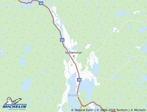 Carte MICHELIN Nyhammar - ViaMichelin