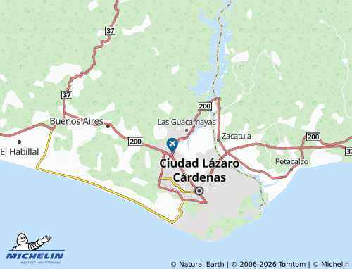 Mapa MICHELIN Lázaro Cárdenas - ViaMichelin