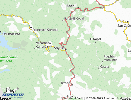 MICHELIN El Amate map - ViaMichelin