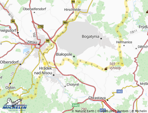 MICHELIN Białopole map - ViaMichelin
