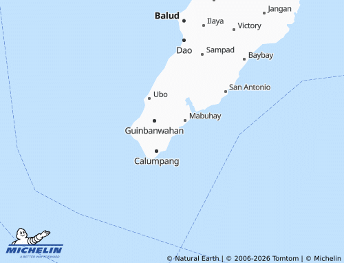MICHELIN Bongcanaway map - ViaMichelin