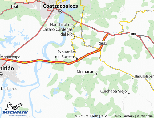 Mappa MICHELIN Ixhuatlán del Sureste - ViaMichelin