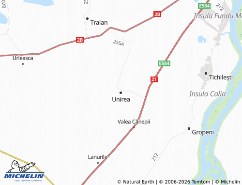 MICHELIN Unirea map - ViaMichelin