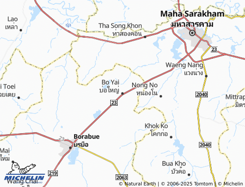 MICHELIN Bo Yai map - ViaMichelin
