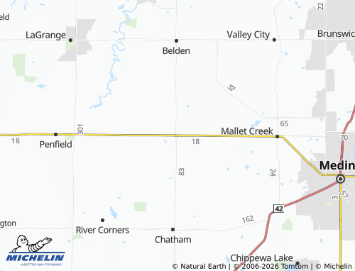 Mappa MICHELIN Litchfield - ViaMichelin