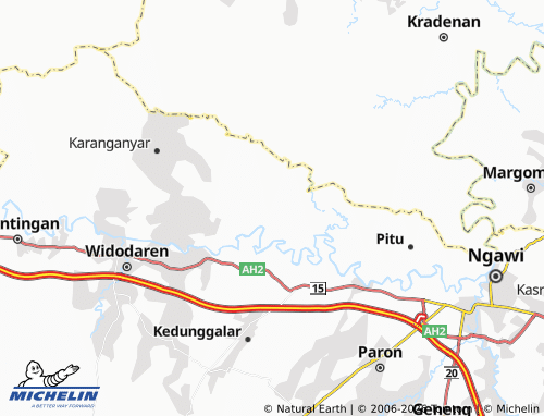 MICHELIN Bangunrejo Lor map - ViaMichelin