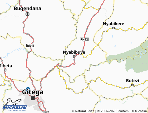 Mappa MICHELIN Nyabibuye - ViaMichelin