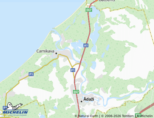 Mappa MICHELIN Siguļi - ViaMichelin