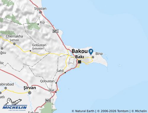 MICHELIN Abşeron map - ViaMichelin