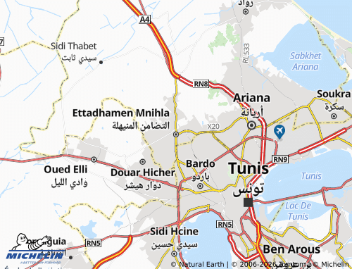 MICHELIN al-Tadamun al-Muneehilah map - ViaMichelin