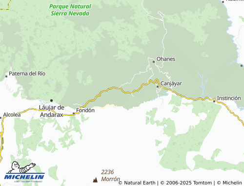 MICHELIN Almócita map - ViaMichelin