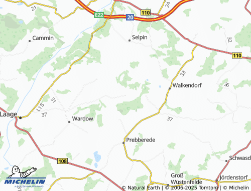 MICHELIN Polchow map - ViaMichelin