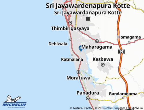 Mappa MICHELIN Ratmalana - ViaMichelin