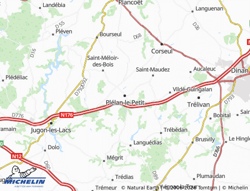 MICHELIN Plélan-le-Petit map - ViaMichelin