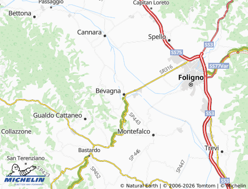 Kaart MICHELIN Bevagna - ViaMichelin