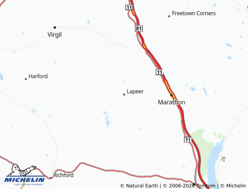 Mapa MICHELIN Lapeer - ViaMichelin